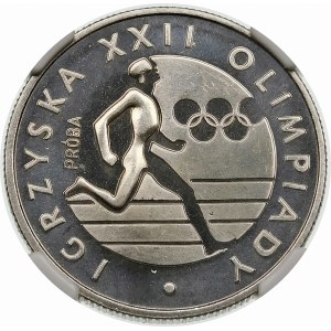 Próba 20 złotych 1980 Olimpiada, biegacz - nikiel