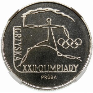 Próba 20 złotych 1980 Olimpiada, znicz - nikiel