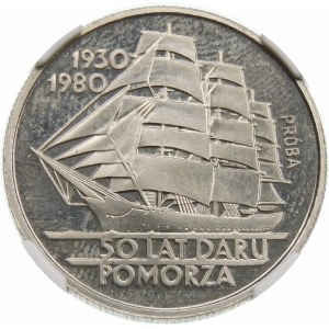 Próba 20 złotych 1980 Dar Pomorza - nikiel