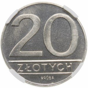 Próba 20 złotych 1984 - nikiel