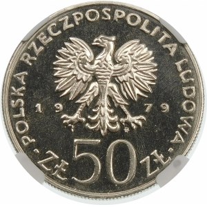 Próba 50 złotych 1979 Mieszko I - nikiel