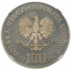 Próba 100 złotych 1975 Paderewski - nikiel