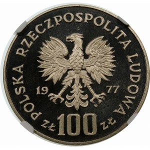 Próba 100 złotych 1977 Zamek na Wawelu - nikiel