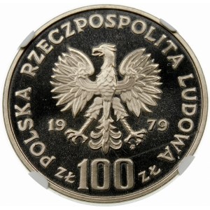 Próba 100 złotych 1979 Kozica - nikiel
