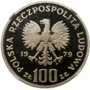 Próba 100 złotych 1979 Kozica - nikiel