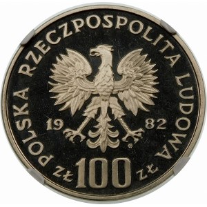 Próba 100 złotych 1982 Bociany - nikiel