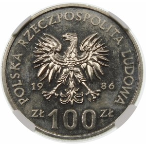 Próba 100 złotych 1986 Łokietek - nikiel