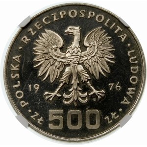 Próba 500 złotych 1976 Kościuszko - nikiel
