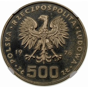 Próba 500 złotych 1976 Pułaski - nikiel
