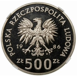 Próba 500 złotych 1986 Łokietek - nikiel