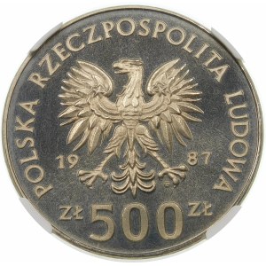 Próba 500 złotych 1987 Olimpiada - nikiel