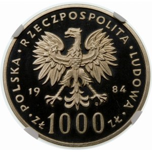Próba 1000 złotych 1984 Łabędź - nikiel