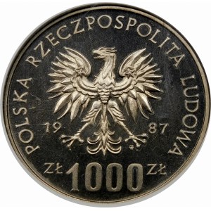 Próba 1000 złotych 1987 Muzeum Śląskie - nikiel