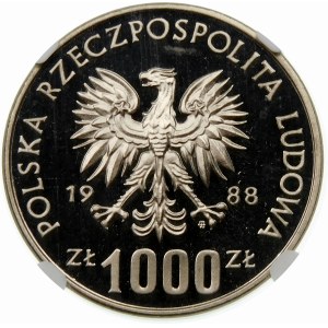 Próba 1000 złotych 1988 Jadwiga - nikiel
