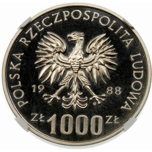 Próba 1000 złotych 1988 MŚ w Piłce Nożnej Włochy - nikiel