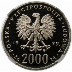 Próba 2000 złotych 1979 Mieszko I - nikiel