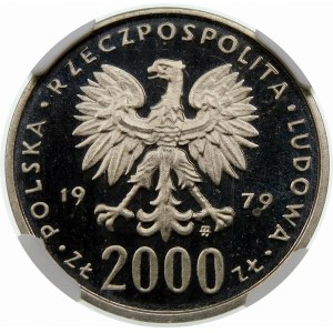 Próba 2000 złotych 1979 Mieszko I - nikiel