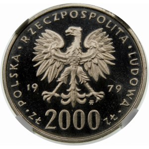 Próba 2000 złotych 1979 Mieszko I - nikiel