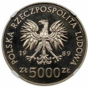 Próba 5000 złotych 1989 Sucharski - nikiel