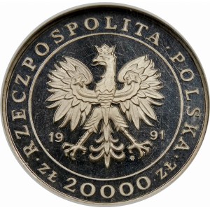 Próba 20000 złotych 1991 Mennica Warszawska - nikiel