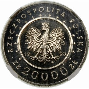 Próba 20000 złotych 1993 Zamek w Łańcucie - nikiel