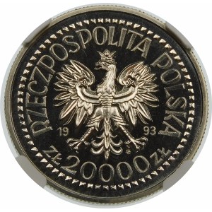 Próba 20000 złotych 1993 Jagiellończyk - nikiel