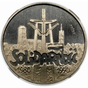 Próba 100000 złotych 1990 Solidarność - nikiel