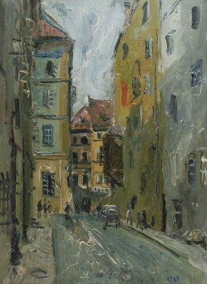 ZAKRZEWSKI WŁODZIMIERZ (1916 - 1992), Cicha uliczka, 1963