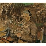 Jacek MALCZEWSKI (1854-1929), Portret mężczyzny na ławeczce - szkic
