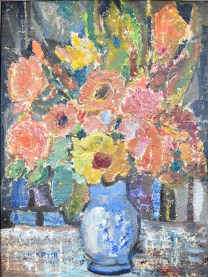 Henryk Krych (1905-1980), Kwiaty w wazonie