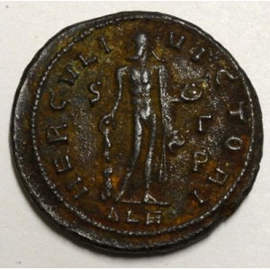 Maximianus (285 - 310).  Follis. R: HERCULI VICTORI,  SGP / ALE, minc. Alexandrie. RIC-38,  nep...