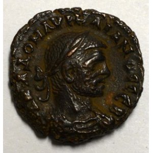 Aurelianus  (270 - 275). Tetradrachma. Orel pootočen doprava, rok 5. Kamp.-106.41
