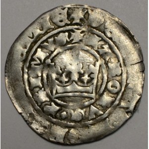 Pražský groš, Pinta III.a/1 z let 1350-58,  zč. nedor. opisy