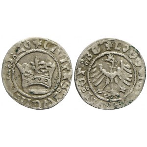 Ludvík I. , 1/2 groš 1520, v letopočtu po dvou kroužcích,  lehce ohn. raž.