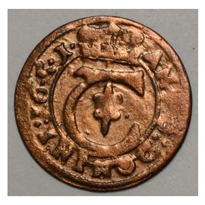 Alžběta Lukrécie pod Ferdinandem III. (1625 – 53).  Haléř 1651(měděný). SJ-3100,  dr. nedor...