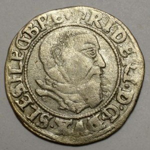 Lehnice - Břeh.  Fridrich II. (1494-1549). Groš 1543