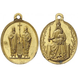 Sv. Cyril a Metoděj - P. Maria Tuřanská b.l. (1885). Sousoší C+M / sedící P. Maria Tuřanská s Ježíškem...