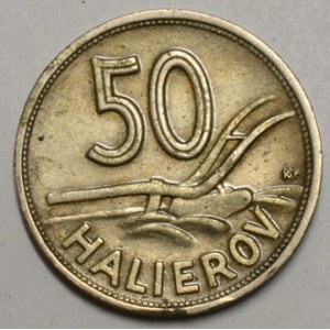 50 haléř 1940,  skvrnka