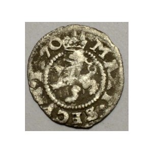 Bílý peníz jednostr. 1570 Kutná Hora – Šatný, Vodolínský. MKČ-206
