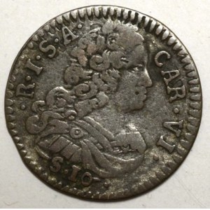 10 soldi 1732 (pro Lombardsko). Nov.-46.  nep. nedor.