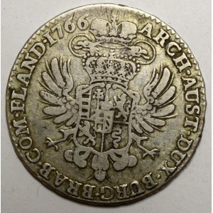 1/2 tolar křížový 1766 Brusel.  n. škr.