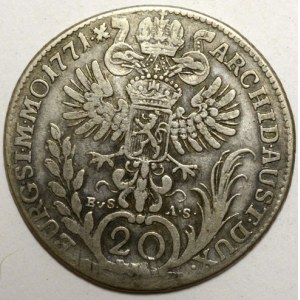 20 krejcar 1771 Praha