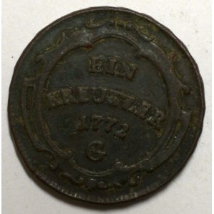 Cu 1 krejcar 1772 G. Novotný-26.  patina