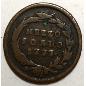 Mezzo soldo 1777 pro Milánsko