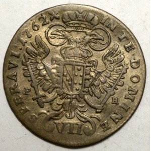 VII krejcar 1762 PR Praha