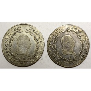 20 krejcar 1806 B, 1806 C král. koruna