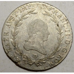 20 krejcar 1806 D kr ál. koruna
