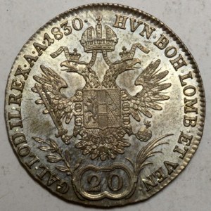20 krejcar 1830 C