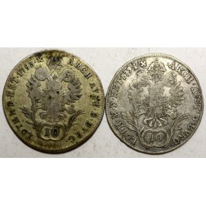 10 krejcar 1793 A, 1794 E