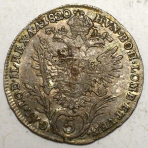 5 krejcar 1820 A